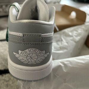 Air Jordan 1 Low 
White/Wolf Grey- Aluminum 
Never worn from Stock x verified